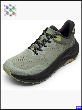 Men's Athletic Trail Shoe — Sage Green/Black